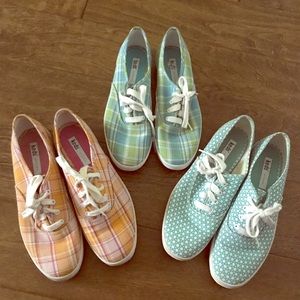 3 pairs of Keds shoes